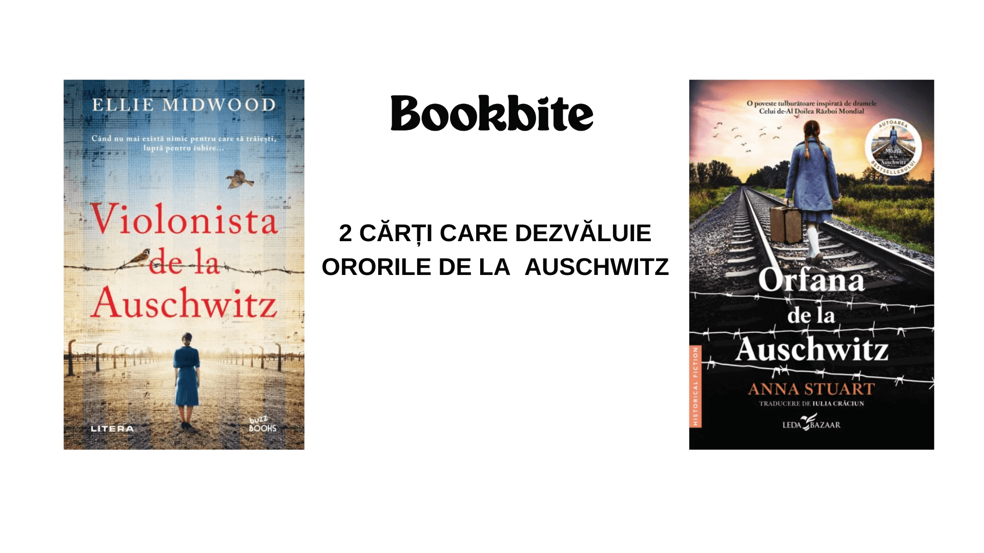 Două cărți care dezvăluie ororile de la Auschwitz, Violonista de la Auschwitz și Orfana de la Auschwitz.
