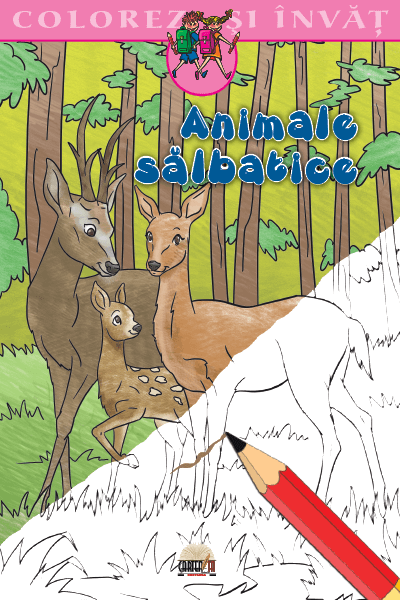 Colorez si invat - Animale sălbatice