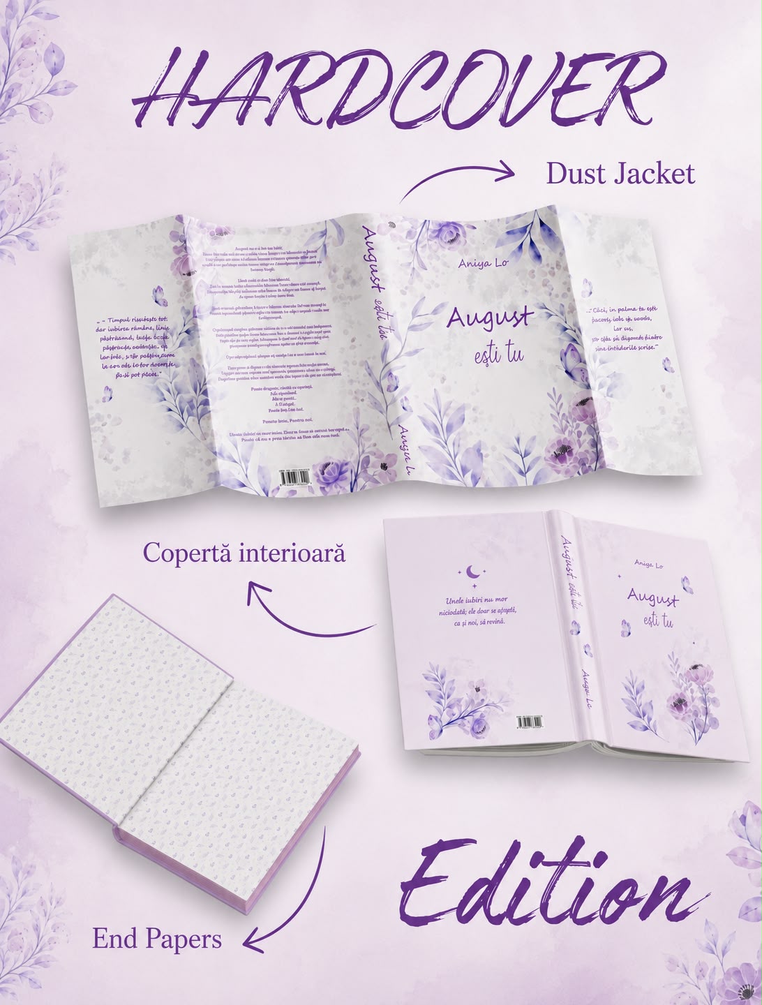 August ești tu - HARDCOVER - PRINTED EDGES - Precomandă