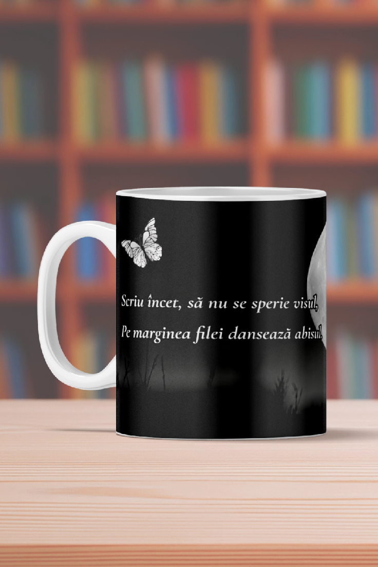 Cană Confesiuni, cafea și pisici