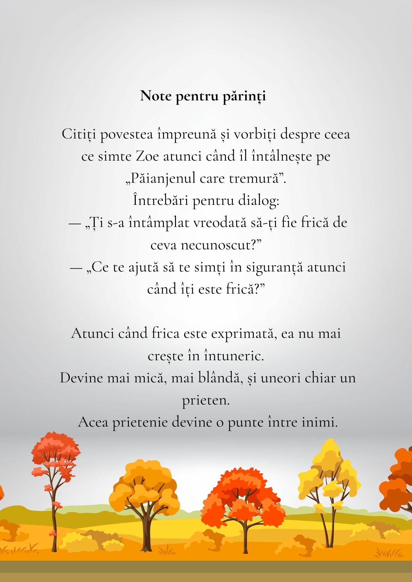 Zoe și păianjenul care tremură