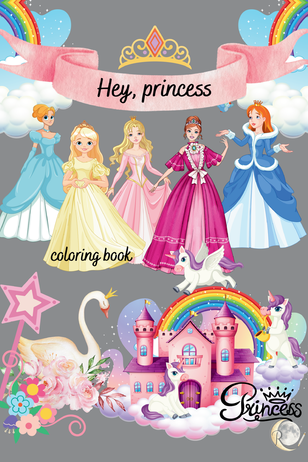 Hey, Princess - coloring book