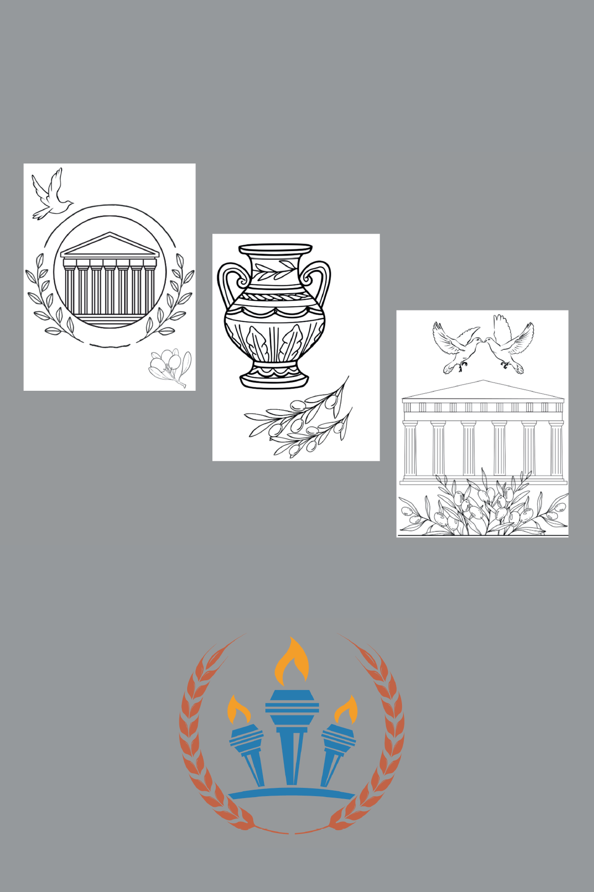 With love, from Greece - coloring book