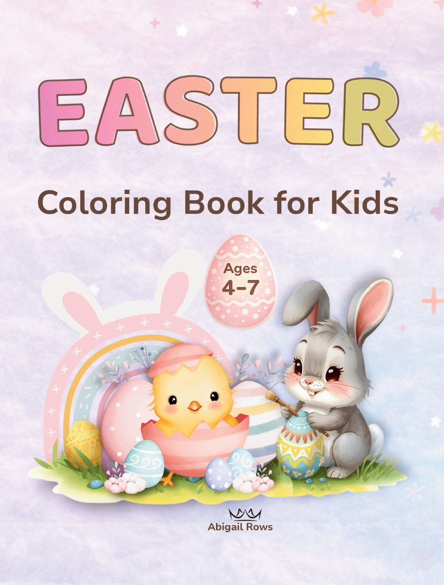 Easter Coloring Book for Kids Ages 4-7