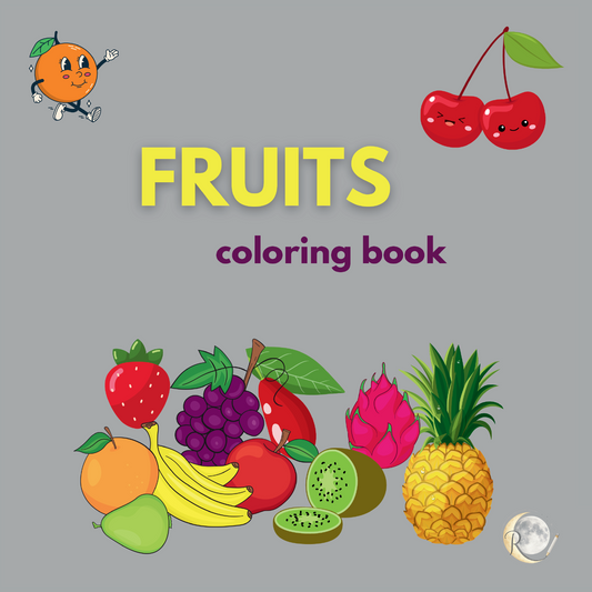 Fruits coloring book