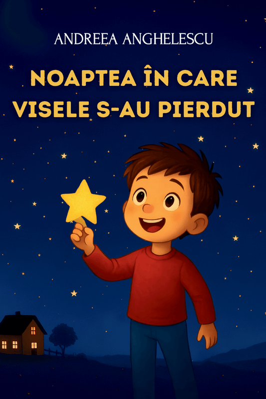 Noaptea în care visele s-au pierdut de Andreea Anghelescu -copertă carte