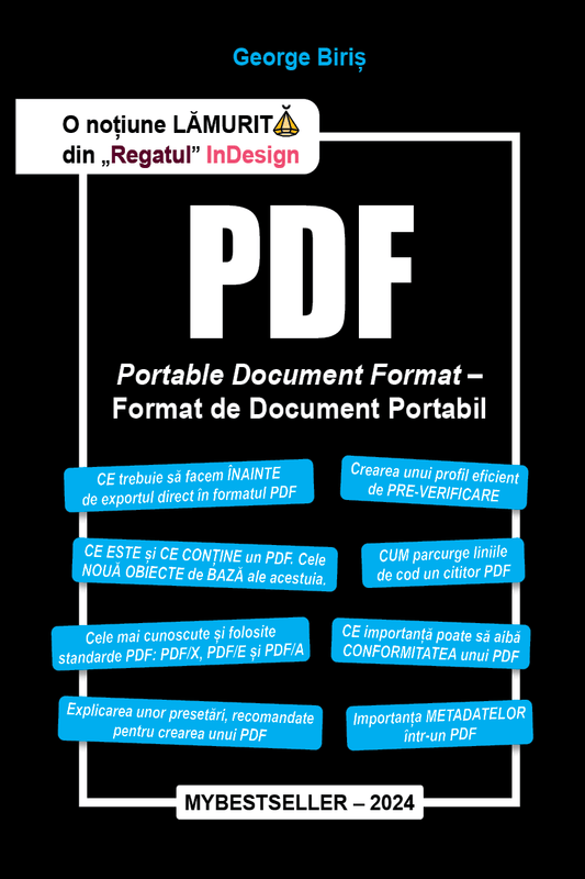 "O noțiune LĂMURITĂ din „Regatul” InDesign PDF – Portable Document Format – Format de Document Portabil" - Bookbite