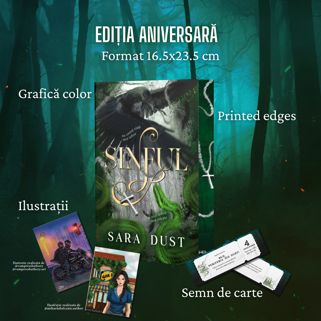 Sinful - ediția aniversară - PRINTED EDGES